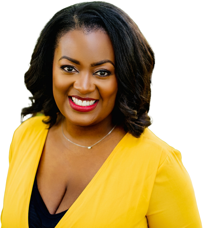 Amanda Miller Littlejohn, photographed in a yellow jacket